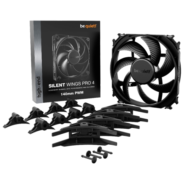 Вентилятор для корпуса Be quiet! Silent Wings Pro 4 Черный  photo 4