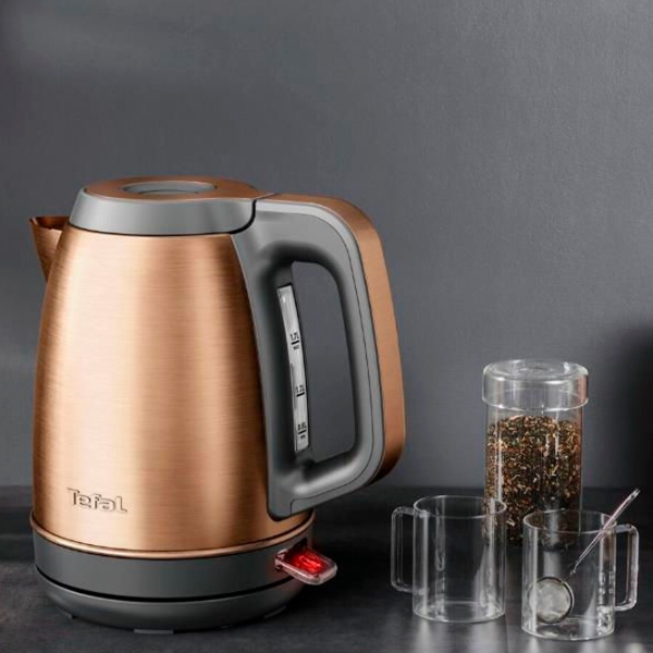 Электрочайник Tefal KI280G10 Бронзовый 2400 Вт, 1.7 л, Внутреннее покрытие: Нержавеющая сталь photo 3