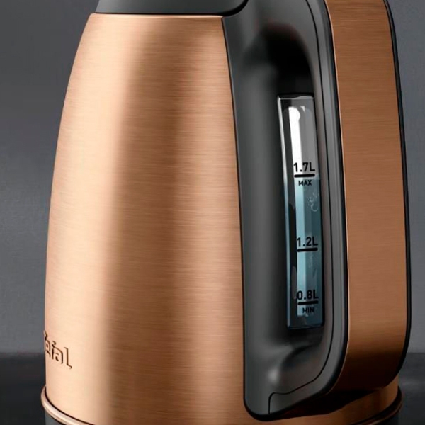 Электрочайник Tefal KI280G10 Бронзовый 2400 Вт, 1.7 л, Внутреннее покрытие: Нержавеющая сталь photo 8