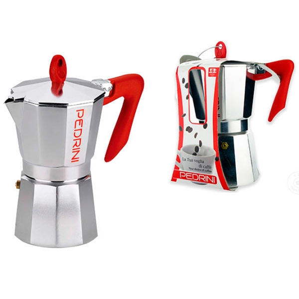 Cafetieră gheizer Pedrini 25649
Inox 250 ml, Aluminiu photo 2
