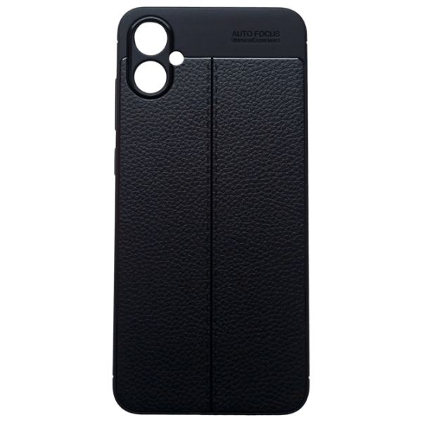 Husă pentru smartphone Samsung Galaxy A05 (Leather) Black EVO, TPU, Back