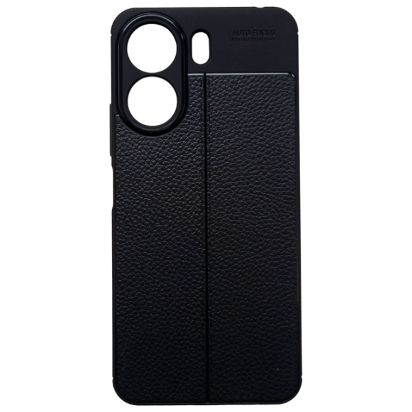 Чехол для смартфона Xiaomi Redmi 13C (Leather) Черный EVO, TPU, Back