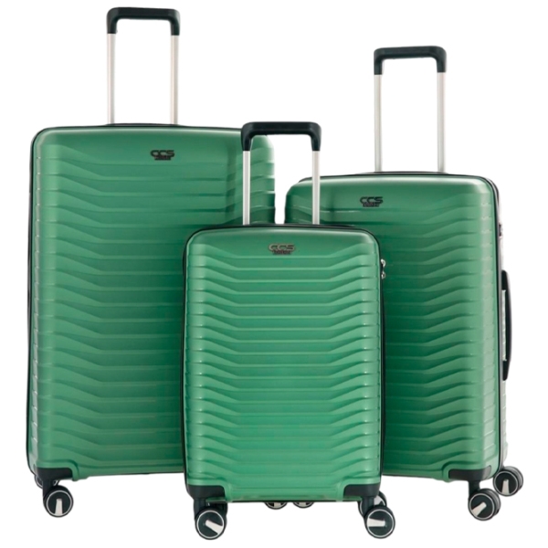 Valiză CCS 5235 Set Green Metalic 105 l  photo 1