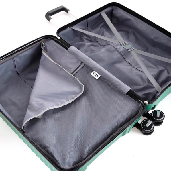 Valiză CCS 5235 Set Green Metalic 105 l  photo 6
