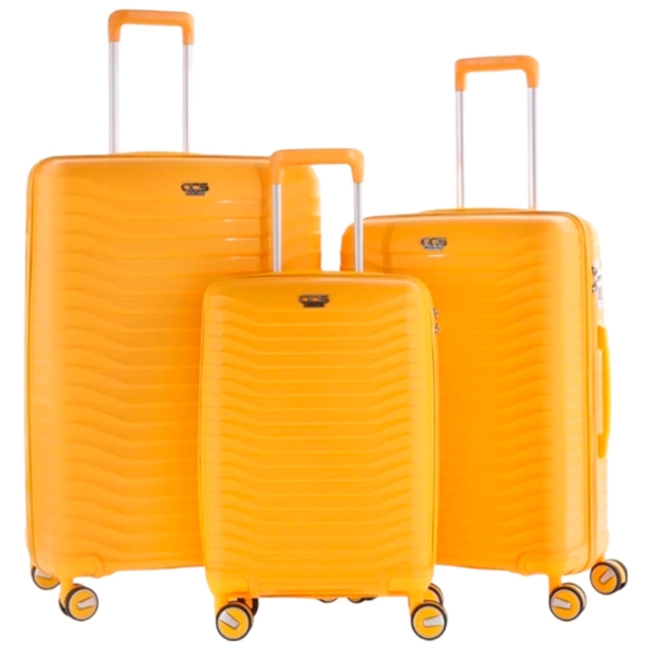 Чемодан CCS 5235 Set Желтый 105л   photo 1