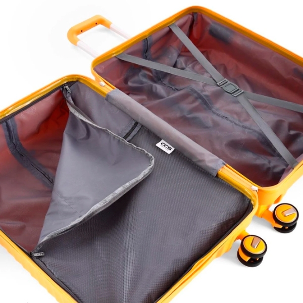 Чемодан CCS 5235 Set Желтый 105л   photo 6