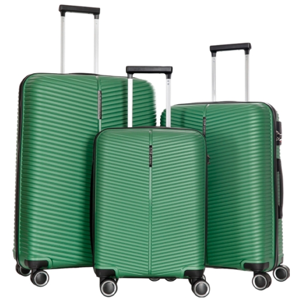 Чемодан CCS 5224 Set Зелёный Metalic 105 л  photo 1