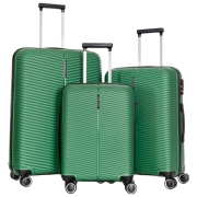 Valiză CCS 5224 Set Green Metalic 105 l 