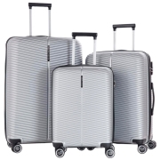 Valiză CCS 5224 Set Silver 105 l 