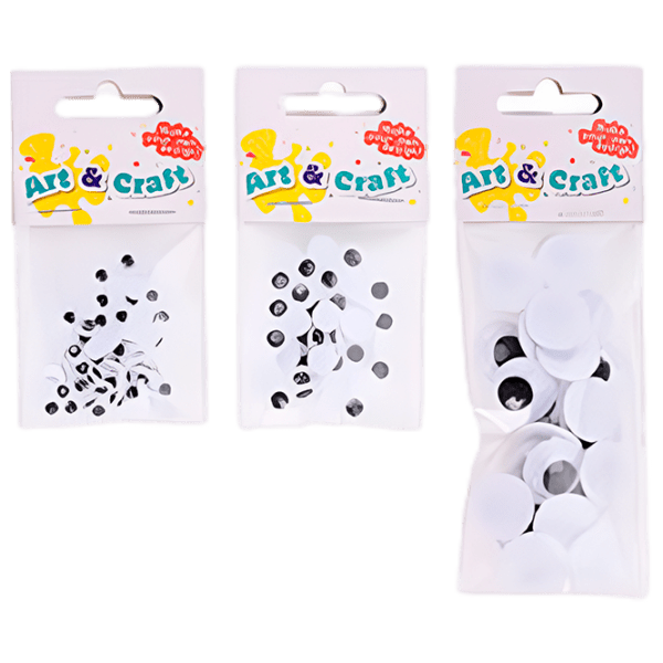 Set de creație Art&Craft Ochi mișcători 48035 White Pentru copii, 6+ photo 2