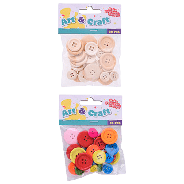 Set de creație Art&Craft Nasturi 48028 Multicolor Pentru copii, 6+ photo 2
