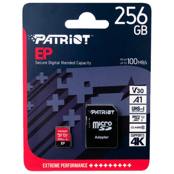 MicroSD Patriot V30 A1 256 GB  photo 3