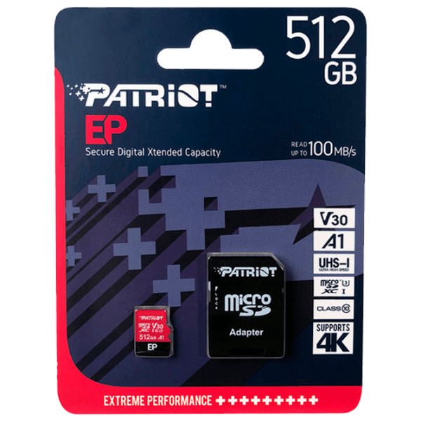 MicroSD Patriot V30 A1 512 GB  photo 3