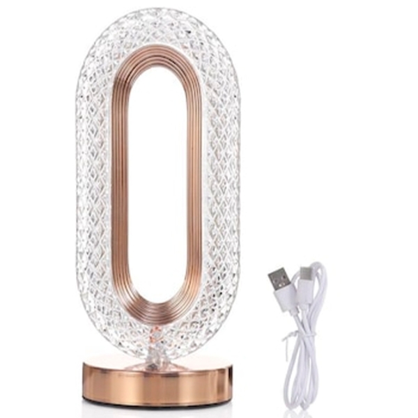 Lampă de noapte Desk lamp Romantic Atmosphere Auriu Acumulator photo 2