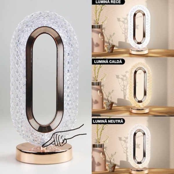 Lampă de noapte Desk lamp Romantic Atmosphere Auriu Acumulator photo 6