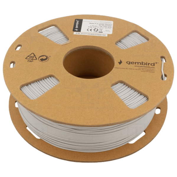 Филамент Gembird 3DP-PLA-01-MTSG Серый  photo 1