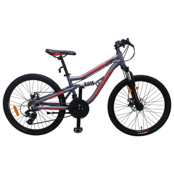 Велосипед Crosser Legion 26" 14" Серый Red Алюминий / Взрослый photo 1