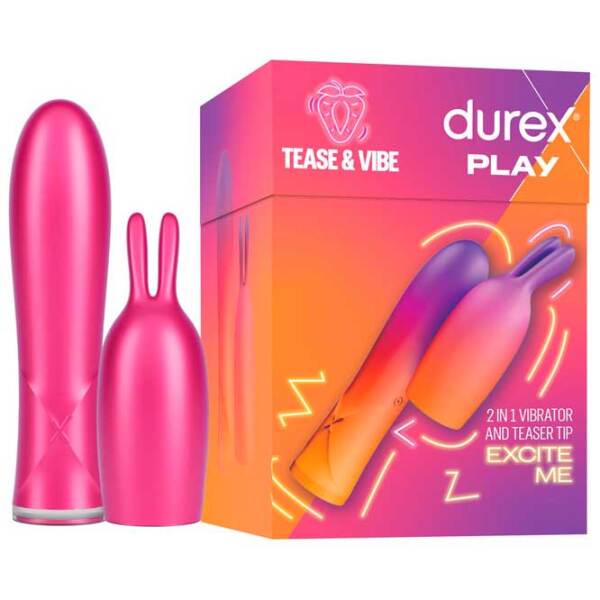 Вибратор Durex Tease Bunny Розовый  photo 2