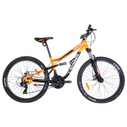 Bicicletă Crosser Legion 24" 13" Orange Black Aluminiu / Pentru adulți