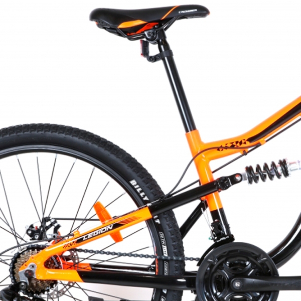 Bicicletă Crosser Legion 24" 13" Orange Black Aluminiu / Pentru adulți photo 3