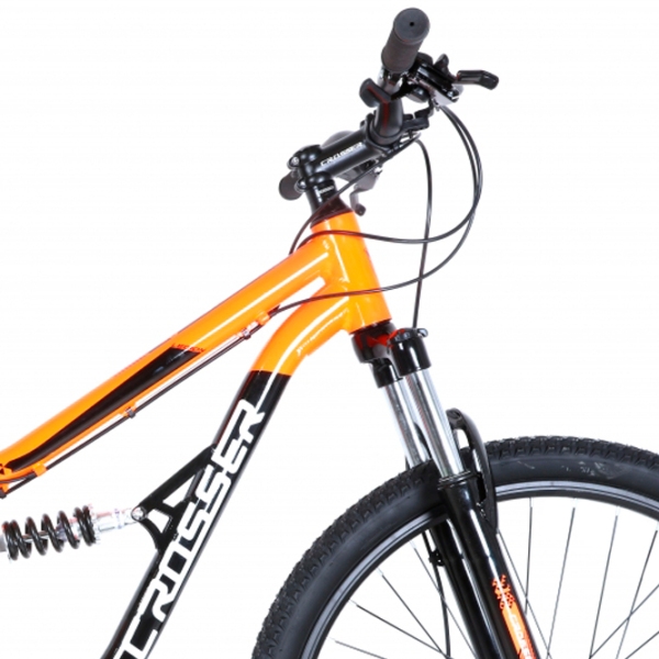 Bicicletă Crosser Legion 24" 13" Orange Black Aluminiu / Pentru adulți photo 4