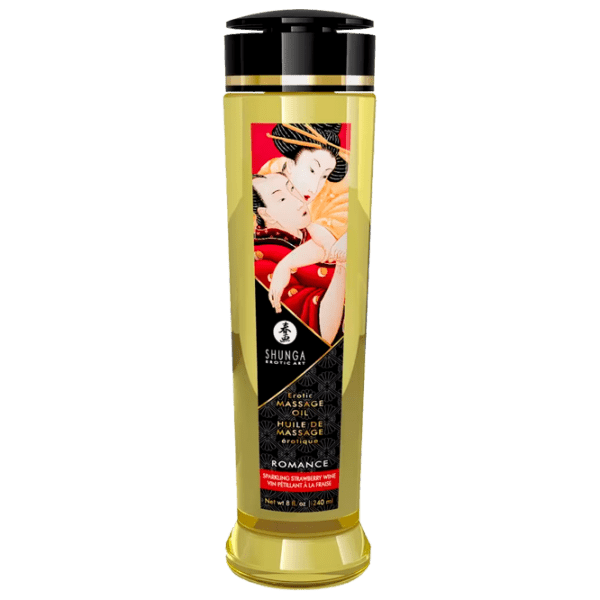 Ulei pentru masaj Shunga ShuOil Romance Strawberry 0.24l  photo 1