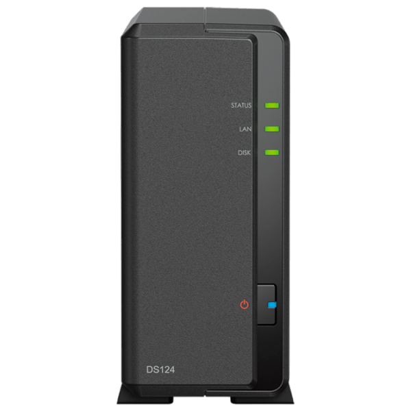 Сетевое хранилище Synology DS124 Черный  photo 1
