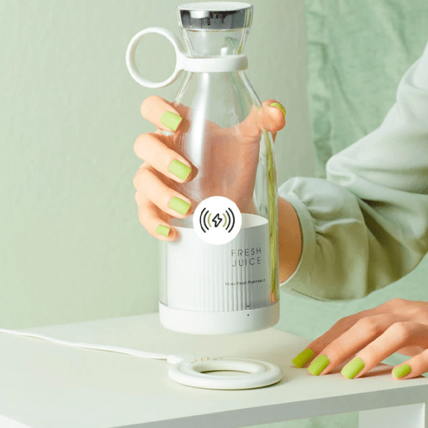 Blender portabil Fresh Juice Mini Fruit White  photo 5