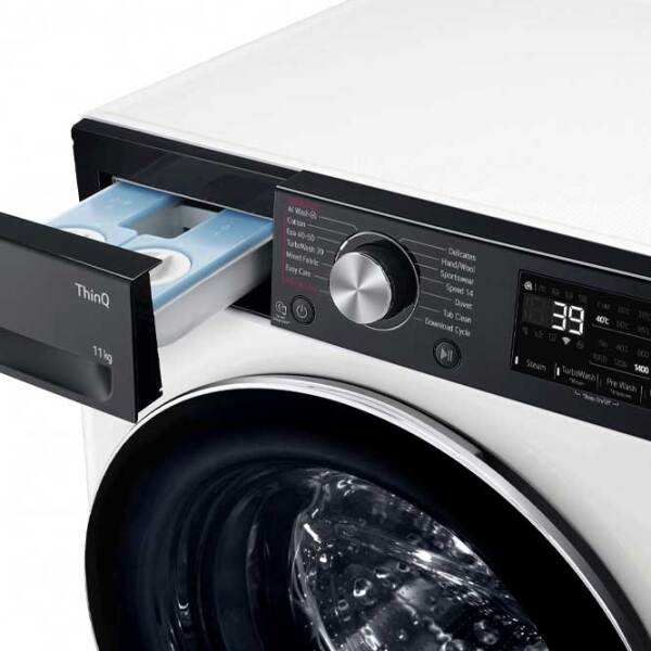 Mașină de spălat LG F4WR711S3HA White 11 kg, 1400 rpm, A photo 7