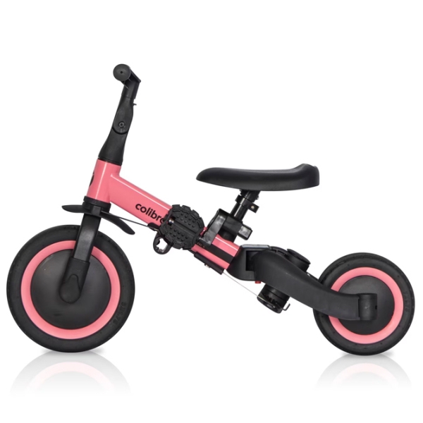 Triciclu Colibro Tremix Up Pink Metal/ Pentru copii photo 2