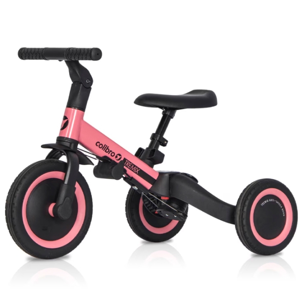 Triciclu Colibro Tremix Up Pink Metal/ Pentru copii photo 3