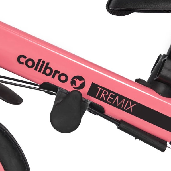 Triciclu Colibro Tremix Up Pink Metal/ Pentru copii photo 4
