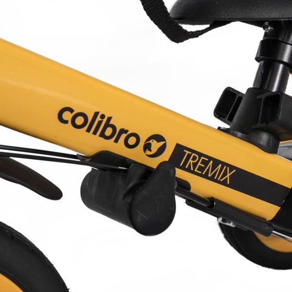 Triciclu Colibro Tremix Up Yellow Metal/ Pentru copii photo 4