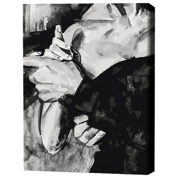 Pictură pe numere BrushMe Limbajul corpului 1 50 x 40 cm, P&acirc;nză photo 2