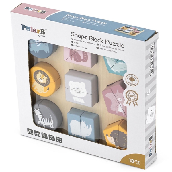 Puzzle PolarB by VIGA Дикие животные (44012) Количество деталей: 24, Рекомендуемый возраст: 1.5+ photo 2