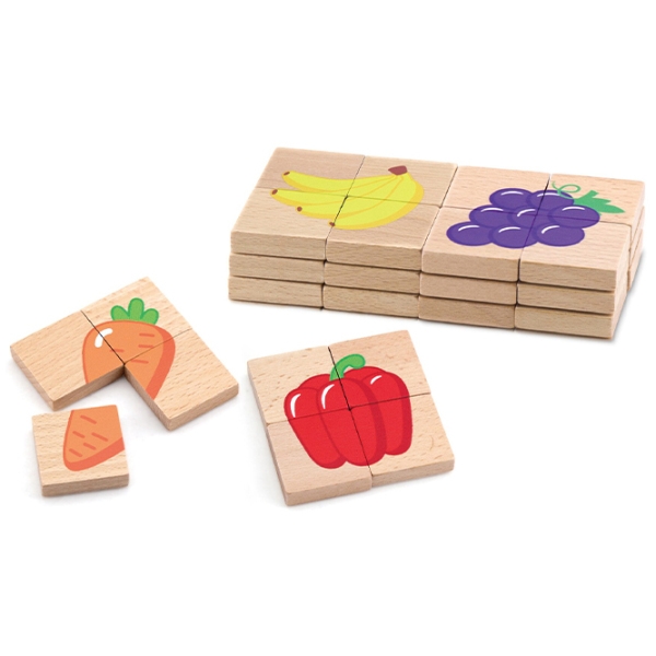 Puzzle magnetic VIGA Fructe (50700) Numărul de piese: 32, V&acirc;rsta recomandată: 1.5+ photo 3