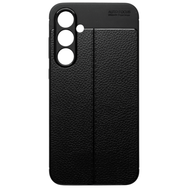Husă pentru smartphone Samsung Galaxy A35 (Leather) Black EVO, TPU, Back