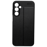 Чехол для смартфона Samsung Galaxy A25 (Leather) Черный EVO, ТПУ, Back