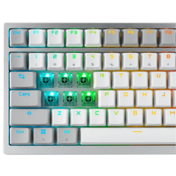Tastatură Asus ROG Azoth TKL White Gaming, Fără fir photo 7