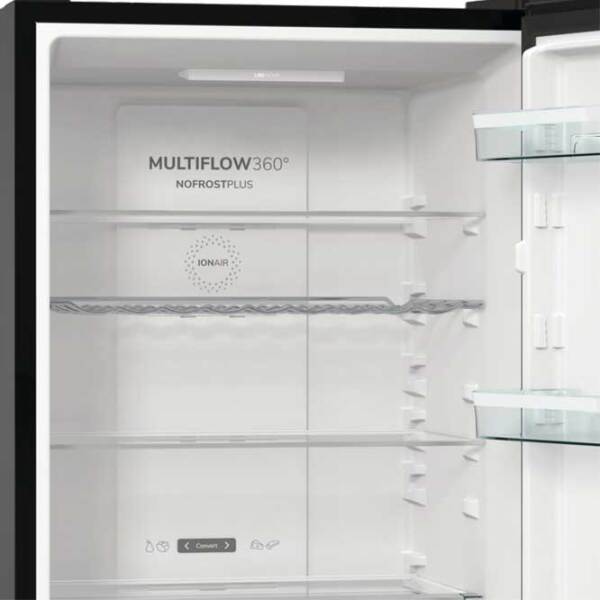 Frigider Gorenje NRK619EABXL4 Black 204l / No Frost, 96l / No Frost, E photo 6
