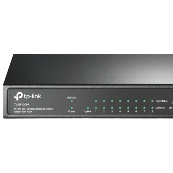 Switch TP-Link TL-SF1009P Black 1.8 Gbit/ s photo 4