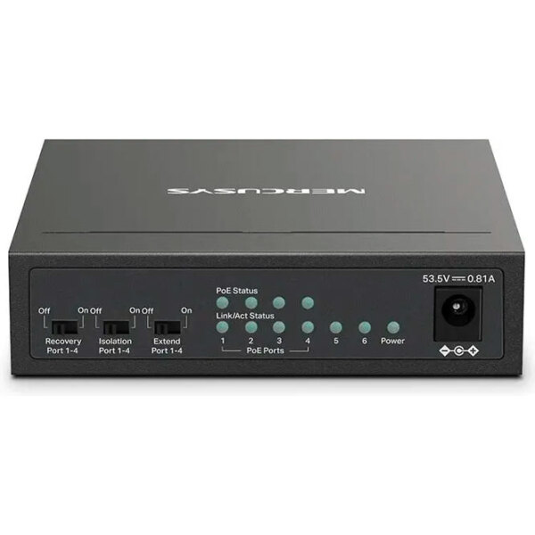 Switch Mercusys MS106LP Black 10 Gbit/ s photo 4