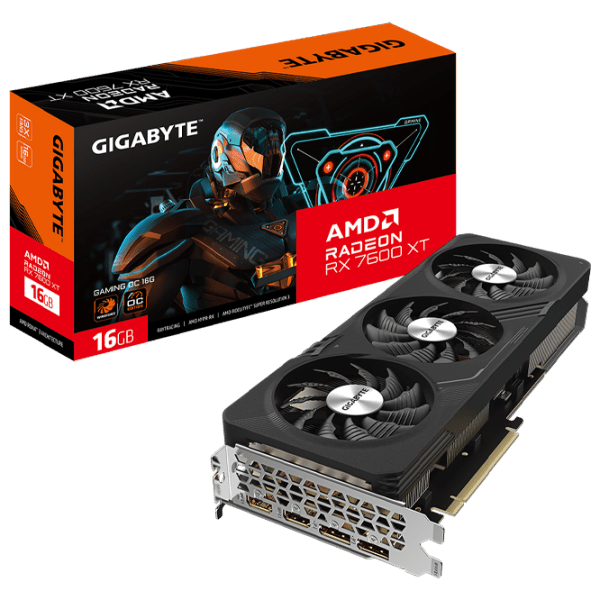 Видеокарта Gigabyte Radeon RX 7600 XT GAMING OC 16 ГБ PCI Express x8 4.0 photo 6