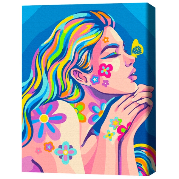 Pictură pe numere BrushMe Vise cu neon 50 x 40 cm, P&acirc;nză photo 3