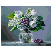 Pictură pe numere BrushMe Bucurii de primăvară 50 x 40 cm, P&acirc;nză