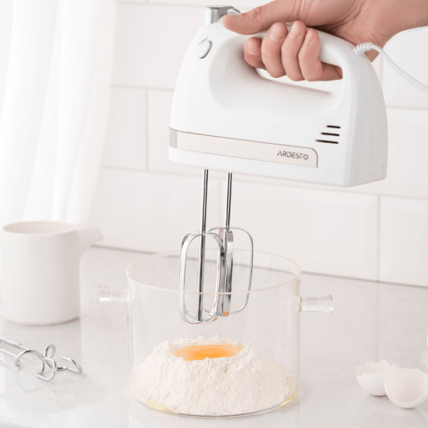 Миксер Ardesto HMC-3000W Белый 300 Вт, Количество скоростей: 5, Турборежим photo 7