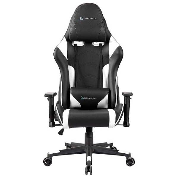 Scaun Gaming Newskill Kitsune 5608849 Black White  photo 3