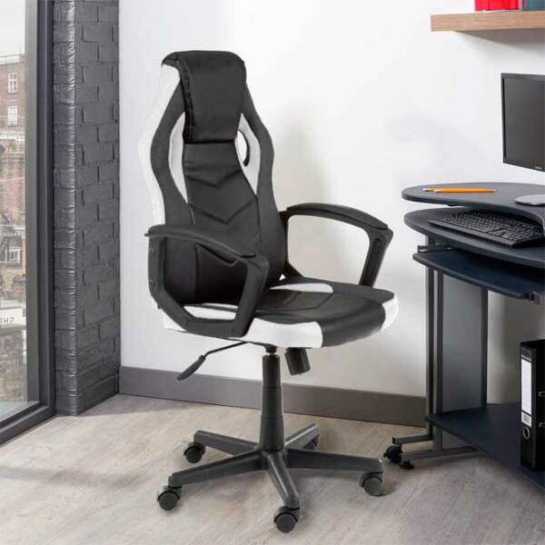 Scaun Gaming Akord F4G FG-19 5671247 White Black  photo 5