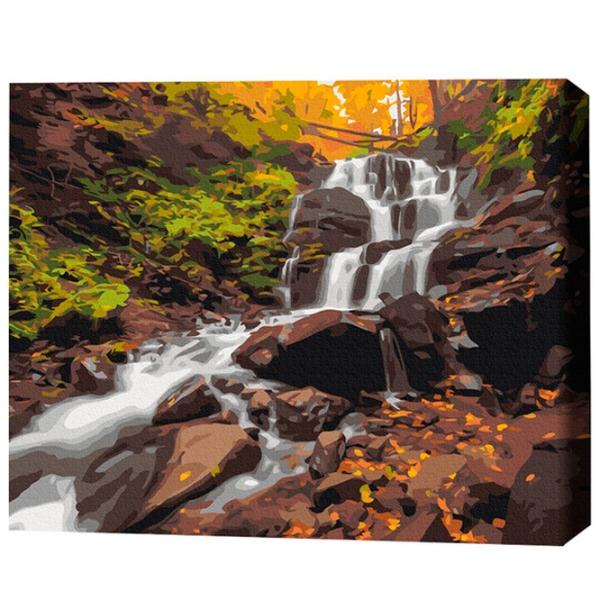 Картина по номерам BrushMe Водопад Шипот 50 x 40 см, Ткань photo 3