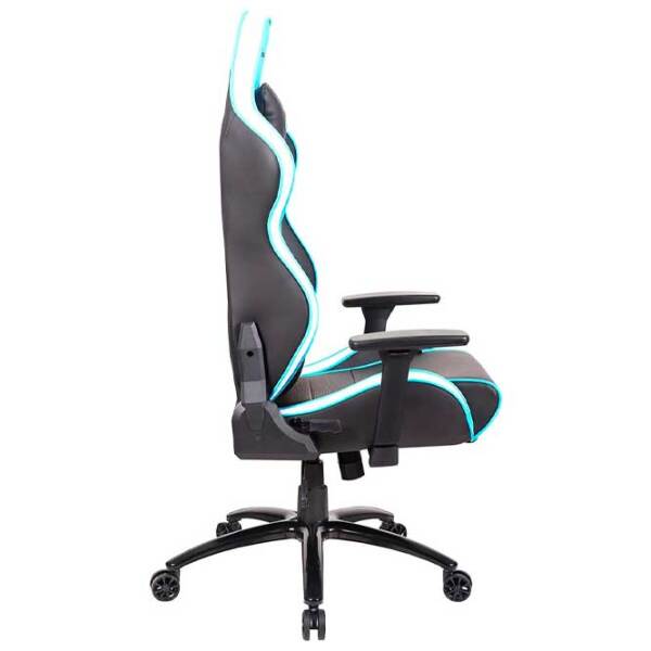 Scaun Gaming Newskill Kaidan 5608856 Black Blue  photo 3